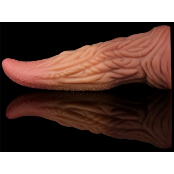 10 Sensational Inches of Dual-Layered Pleasure – King Sized Tongue Awaits!