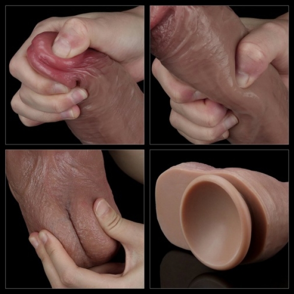 7 Sensational Features of the 10.5'' Dual-Layered Platinum Silicone Cock for Ultimate Pleasure
