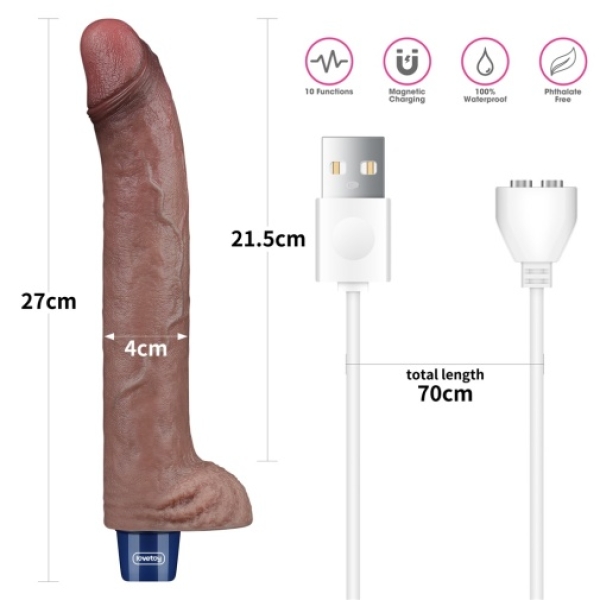7 Mind-Blowing Reasons to Try the 11" Real Softee Vibro Dildo in Brown Today