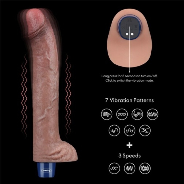 7 Mind-Blowing Reasons to Try the 11" Real Softee Vibro Dildo in Brown Today