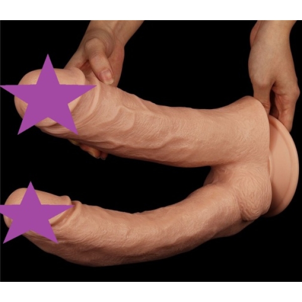 7 Sensational Reasons to Try the 12" Mega Double Dildo - Flesh Today!