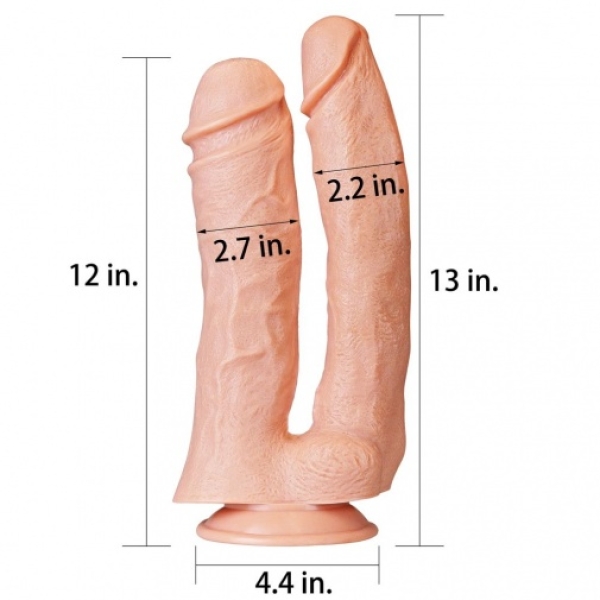 7 Sensational Reasons to Try the 12" Mega Double Dildo - Flesh Today!