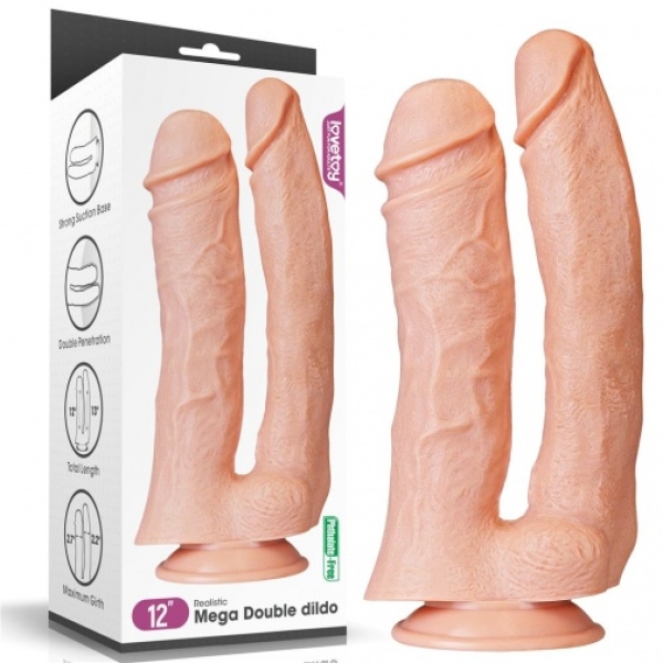 7 Sensational Reasons to Try the 12" Mega Double Dildo - Flesh Today!