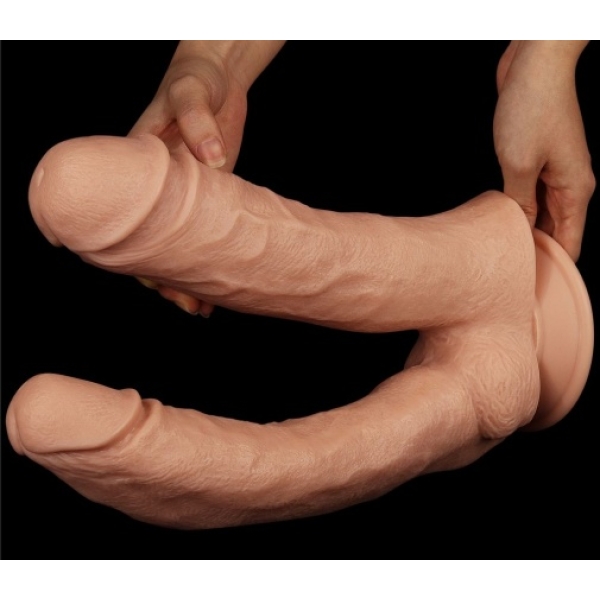 7 Sensational Reasons to Try the 12" Mega Double Dildo - Flesh Today!