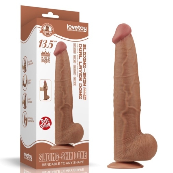 7 Sensational Features of the 13.5" Sliding Skin Dildo for Ultimate Pleasure