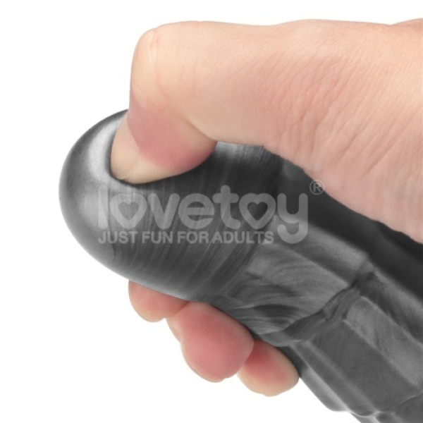 7 mind-blowing inches of pure pleasure with the 14.5" King Sized Vibrax Slider in Grey