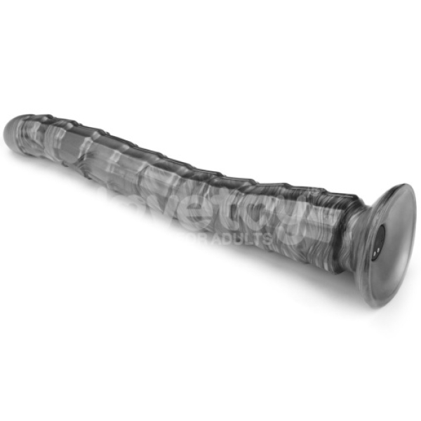 7 mind-blowing inches of pure pleasure with the 14.5" King Sized Vibrax Slider in Grey