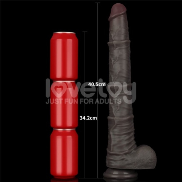 7 Mind-Blowing Features of the 16" Dual Layered King Cock in Black