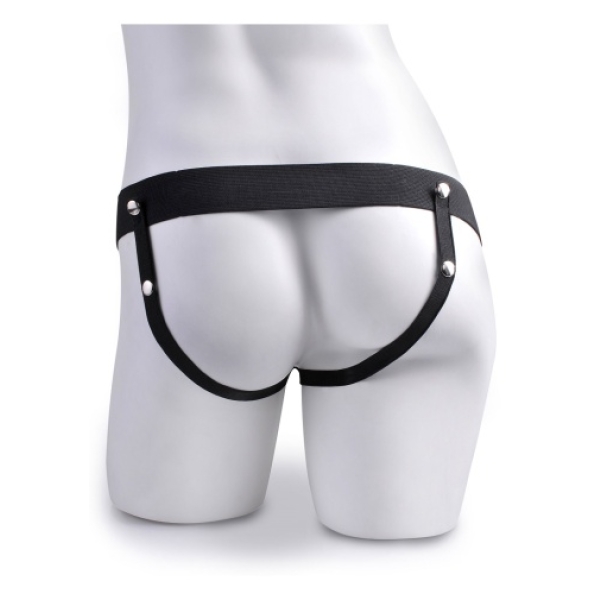 6 Sensational Inches of Pleasure: Vibrating Hollow Strap-On with Realistic Balls