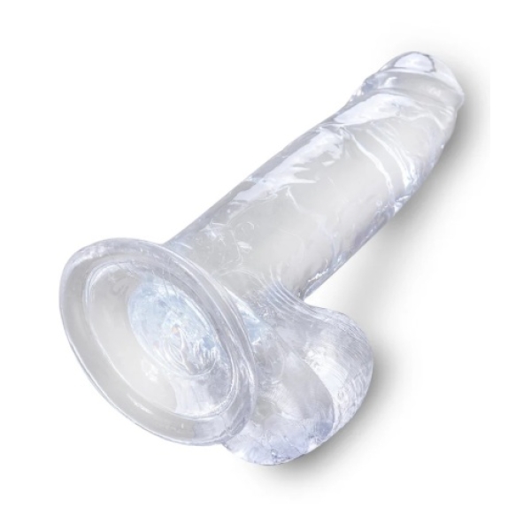 7 Sensational Inches of Clear Pleasure - Cock w/Balls for Ultimate Fun