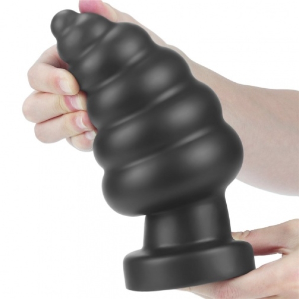 7 Pleasure-Packed Inches: King-Sized Black Vibro Anal Cracker for Intense Stimulation