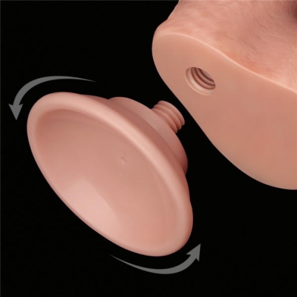 7 Sensational Inches of Realistic Pleasure with Sliding Skin Flesh Dildo