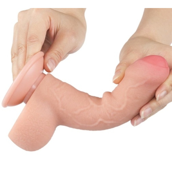 7 Sensational Inches of Realistic Pleasure with Sliding Skin Flesh Dildo