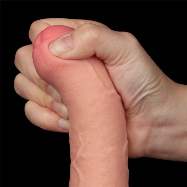 7 Sensational Inches of Realistic Pleasure with Sliding Skin Flesh Dildo