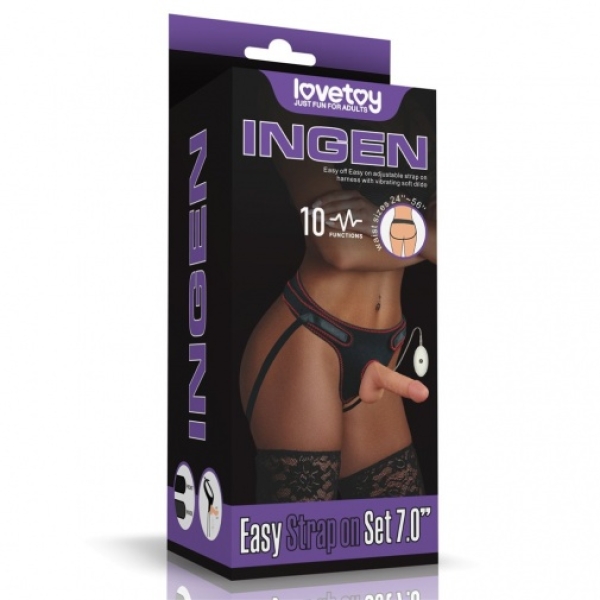 7 Pleasurable Features of the 7" Vibro Easy Strapon Set for Couples