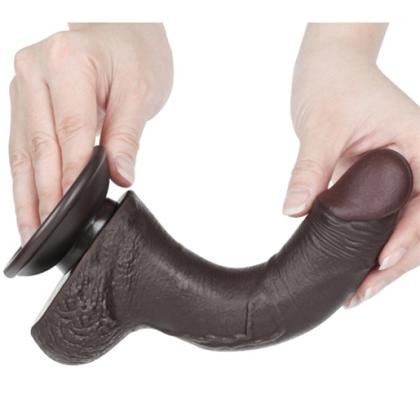 5 Sensational Reasons to Try the 7.5" Curved Sliding Skin Dildo in Brown