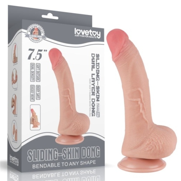 5 Sensational Features of Our 7.5" Curved Sliding Skin Dildo for Ultimate Pleasure