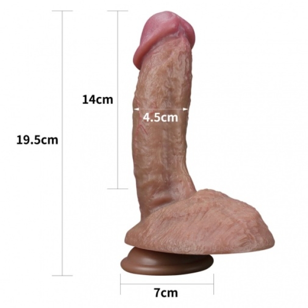 5 Sensational Reasons to Try the 7.5'' Dual Layered Platinum Silicone Cock Today