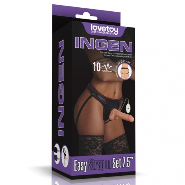 5 Sensational Reasons to Try the 7.5" Vibro Easy Strapon Set with Balls Tonight!