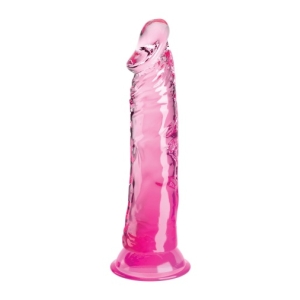7 Lifelike Inches of Pink Pleasure - 8" Clear Realistic Cock for Ultimate Sensation