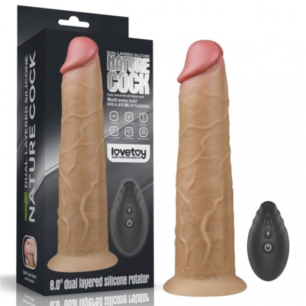 5 Sensational Features of the 8" Dual Layered Rotator - Flesh Toy