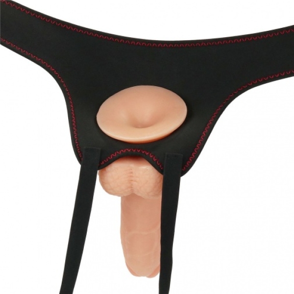 8.5" Vibrating Strapon Set with Balls for Intense Couples Play