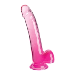 7 Sensational Reasons to Try the 9" Pink Clear Cock with Balls Tonight!