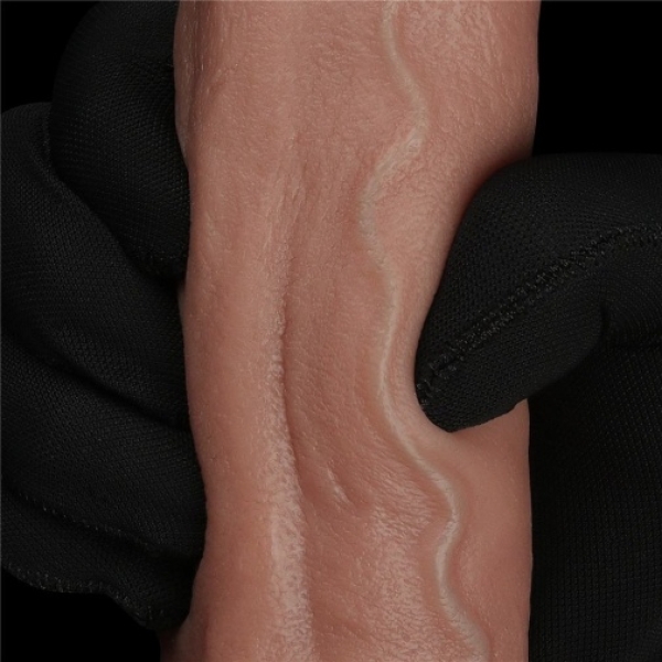 7 Sensational Inches of Dual-Layered Pleasure in Natural Brown