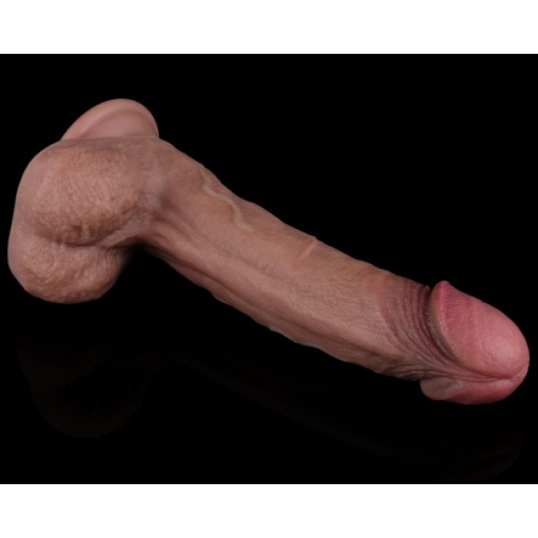 7 Sensational Inches of Dual-Layered Pleasure in Natural Brown