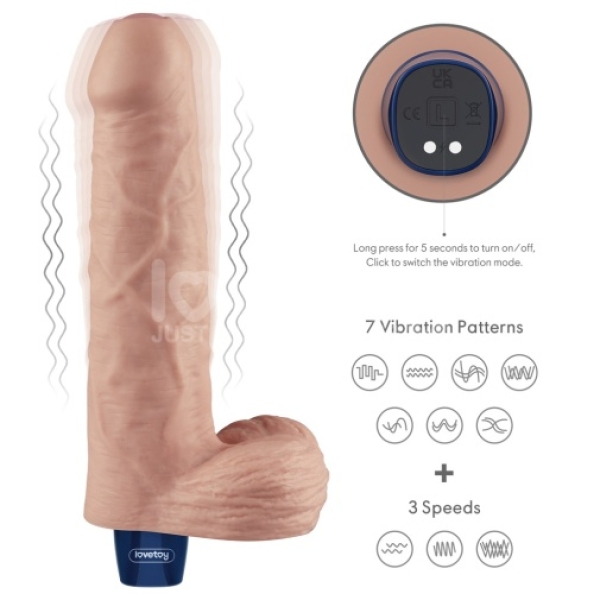 7 Ultra-Lifelike Inches of Silky Flesh & Powerful Vibration Pleasure