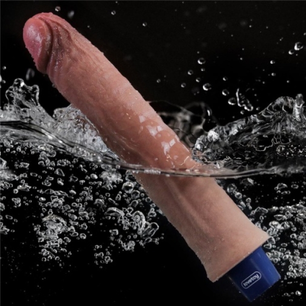 7 Sensational Features of the 9.5" Real Softee Vibro Dildo in Rich Brown
