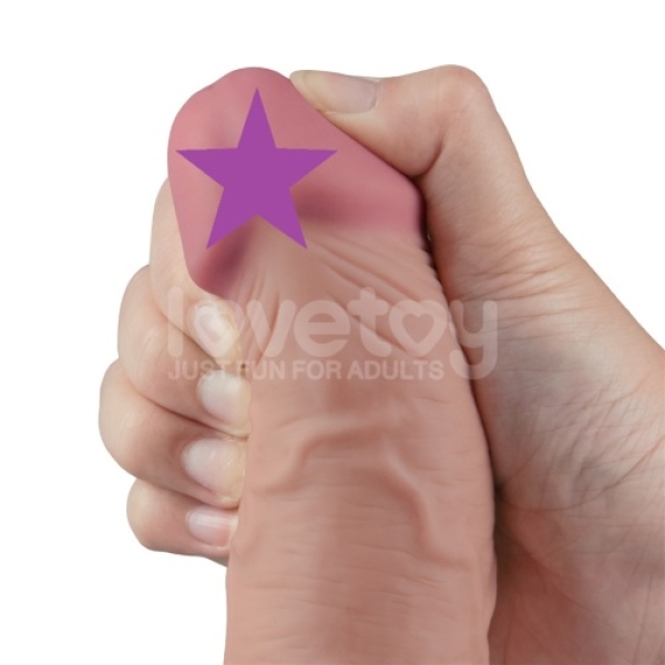5 mind-blowing features of the 9.5" Real Softee Vibro Dildo in lifelike flesh