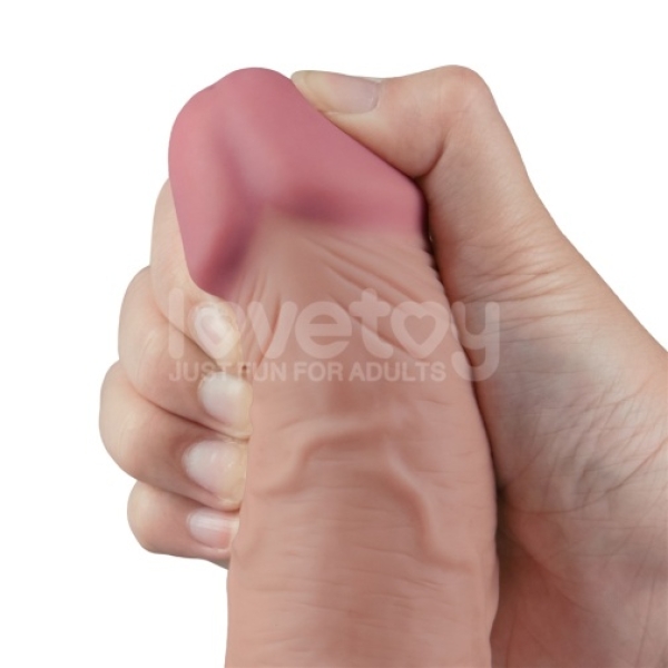 5 mind-blowing features of the 9.5" Real Softee Vibro Dildo in lifelike flesh