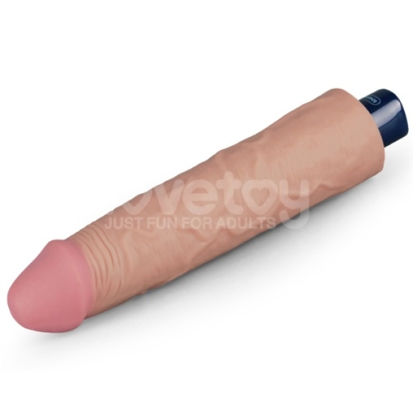 5 mind-blowing features of the 9.5" Real Softee Vibro Dildo in lifelike flesh
