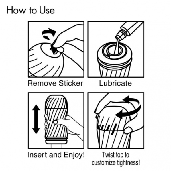 7 Mind-Blowing Pleasure Levels with Air-Tech Twist Custom Strength CUP Tickle