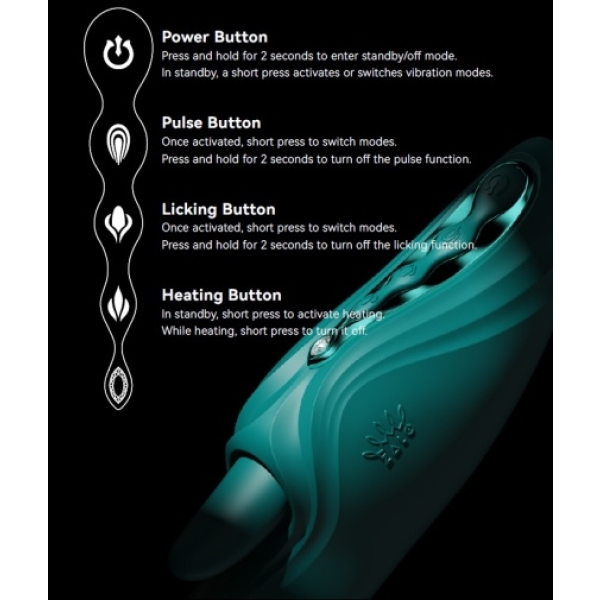 7 Sensational Features of Ares APP Heating Vibrator in Obsidian Black