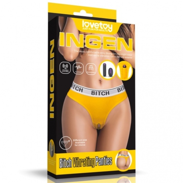 5 Secret Thrills of Bitch Vibrating Panties S - Yellow for Ultimate Pleasure