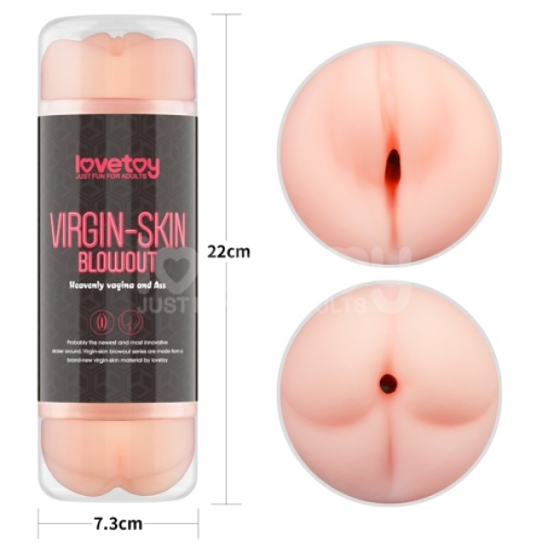 2-in-1 Pleasure: Blowout Vagina & Ass Stroker for Intense Solo Play