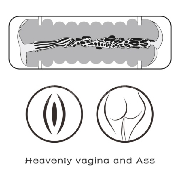 2-in-1 Pleasure: Blowout Vagina & Ass Stroker for Intense Solo Play