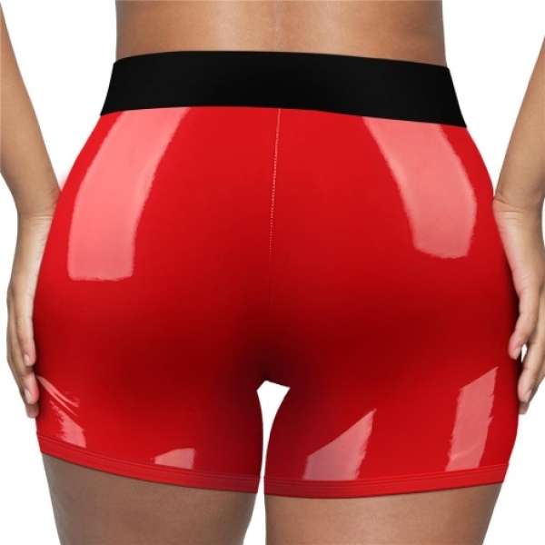 5 Sensational Reasons to Try the Chic Strap-On Shorts in Bold Red - M/L