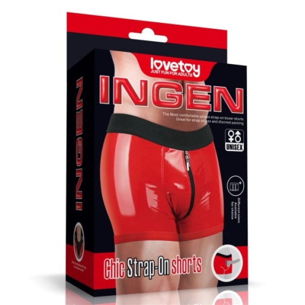 5 Sensational Reasons to Try the Chic Strap-On Shorts in Bold Red (S/M)