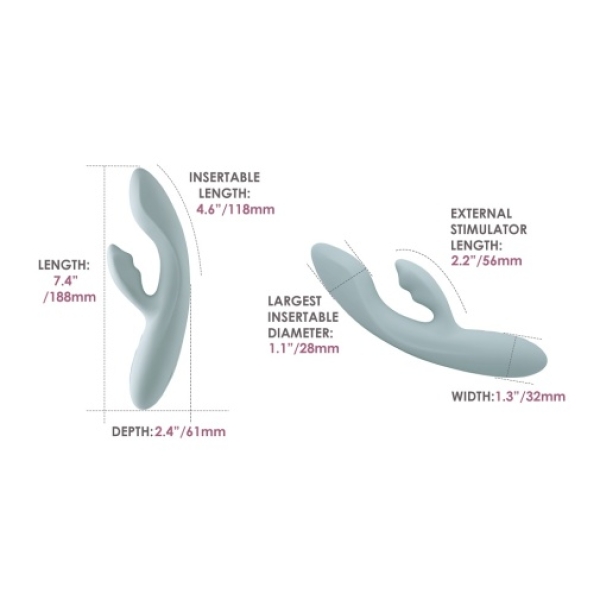 7 Mind-Blowing Features of the Chika APP Rabbit Vibrator in Turquoise Grey