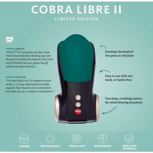 7 Mind-Blowing Pleasure Levels with Cobra Libre II Deep Sea Blue Massager