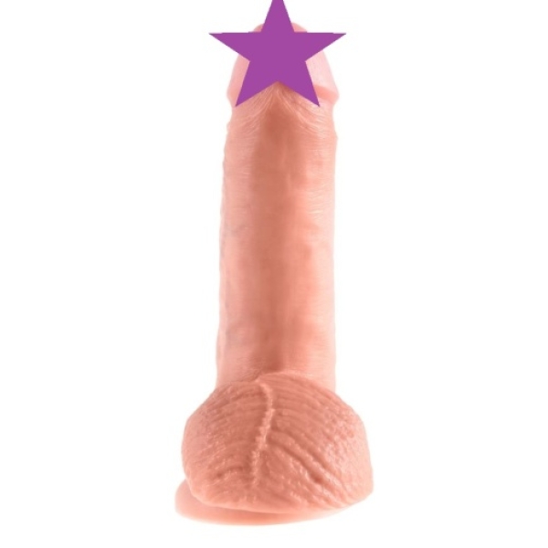 7 Sensational Inches of Realistic Pleasure - Cock 7" with Balls in Flesh