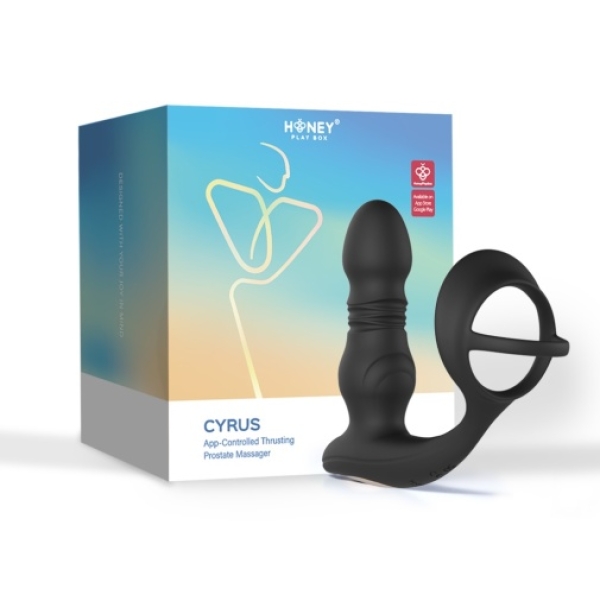 "7 Mind-Blowing Pleasures: Cyrus Thrusting Prostate Massager with App Control"