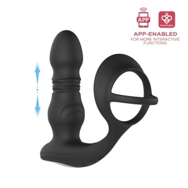 "7 Mind-Blowing Pleasures: Cyrus Thrusting Prostate Massager with App Control"