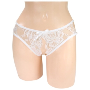 7 Sensational Reasons to Try D048 Crotchless Panties in White Tonight!