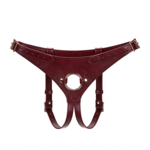5 Reasons This Wine Red Leather Strap-On Harness Will Elevate Your Playtime