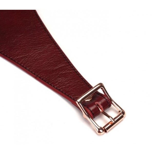 5 Reasons This Wine Red Leather Strap-On Harness Will Elevate Your Playtime