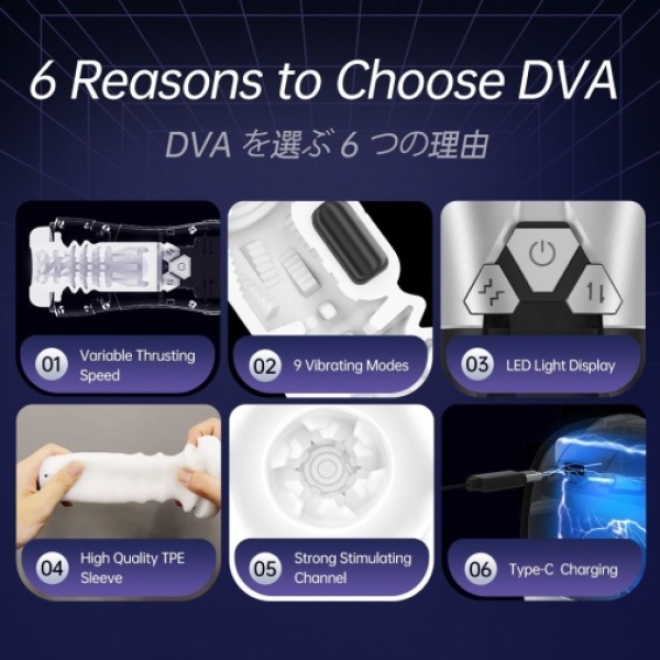 7 Mind-Blowing Features of the Dva Thrusting Masturbator in Sleek Dark Grey